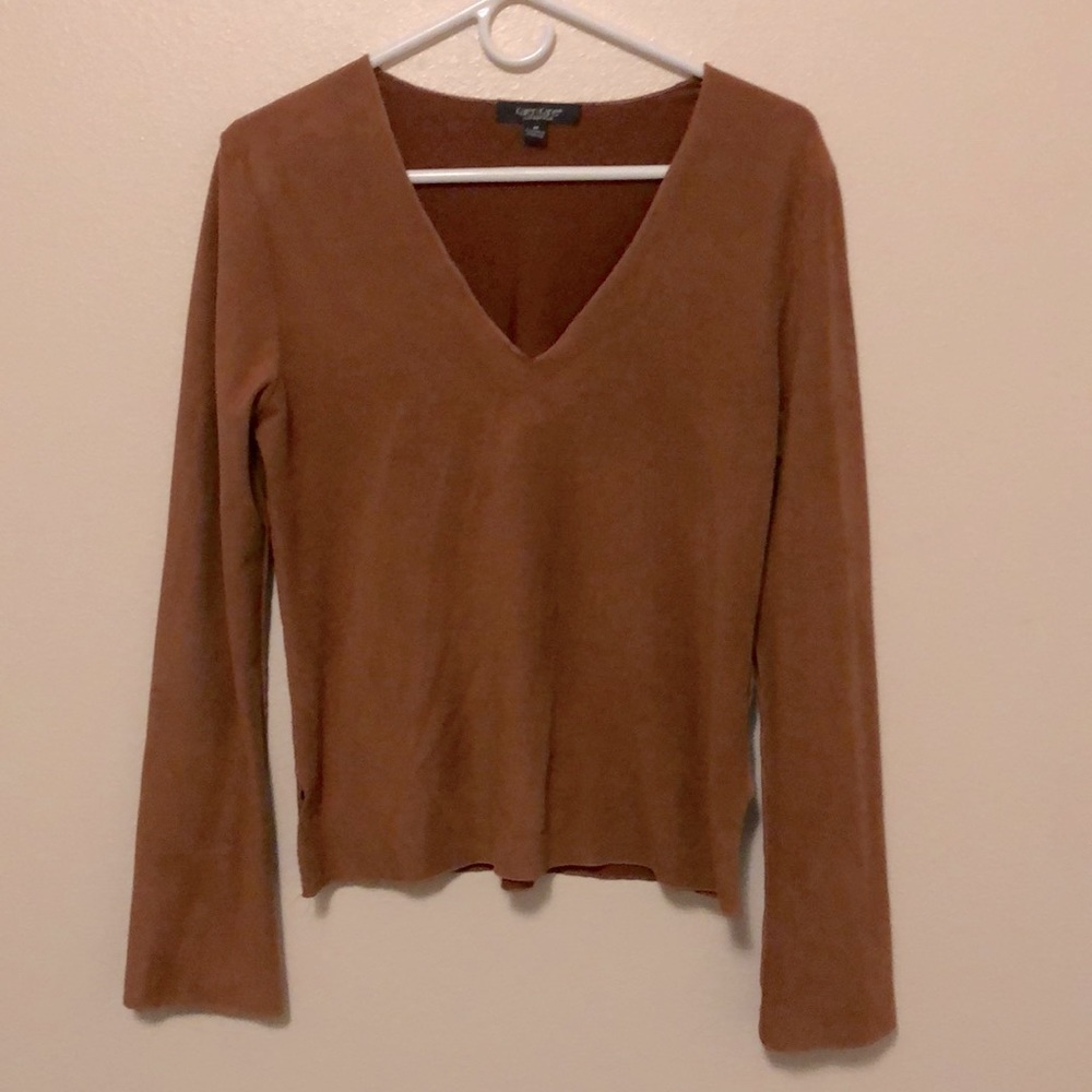 Suede boho blouse